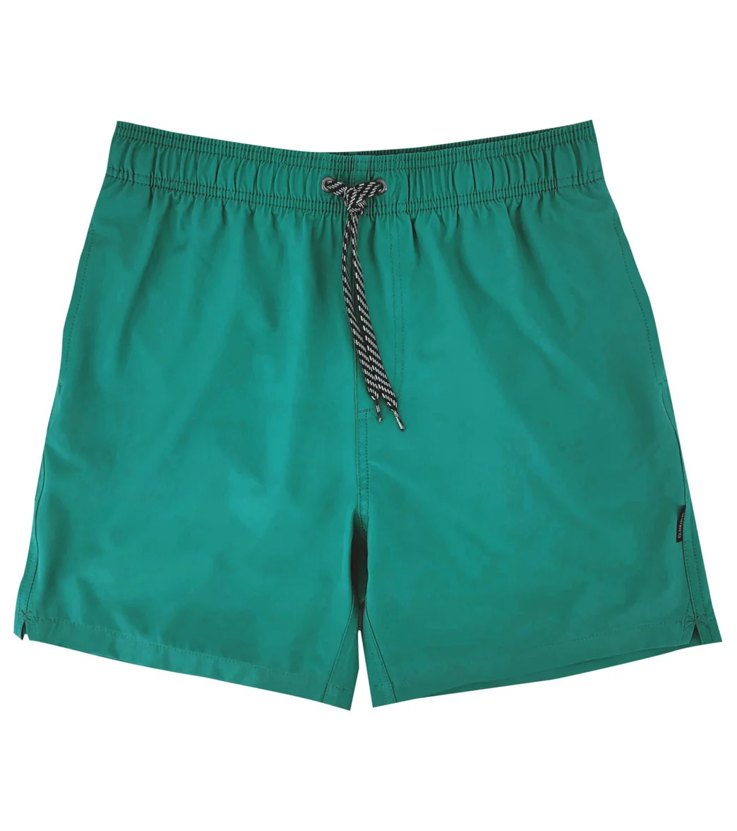 Island Haze Men's 16.5" Barbados Solid Swim Trunks - Image 48