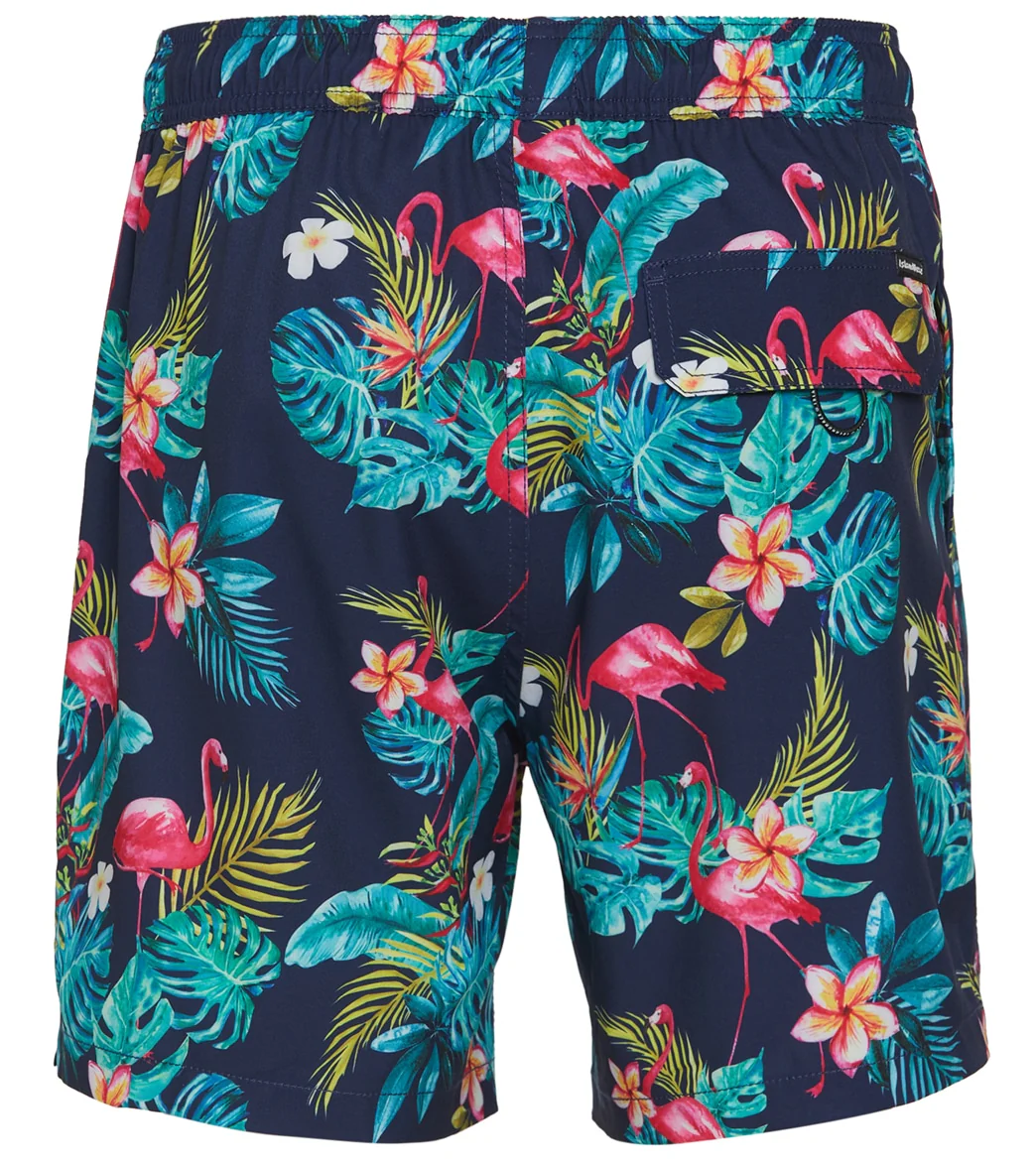 Island Haze Men's 17" Boraire Printed Swim Trunks - Image 2