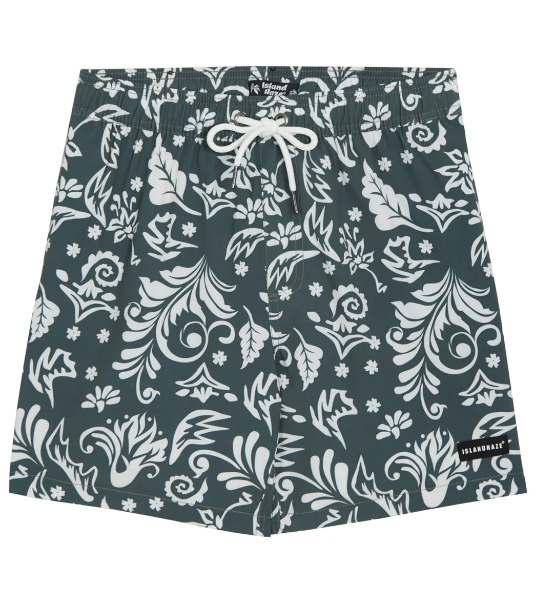 Island Haze Men's 17" Classic Jam Printed Swim Trunks - Image 4