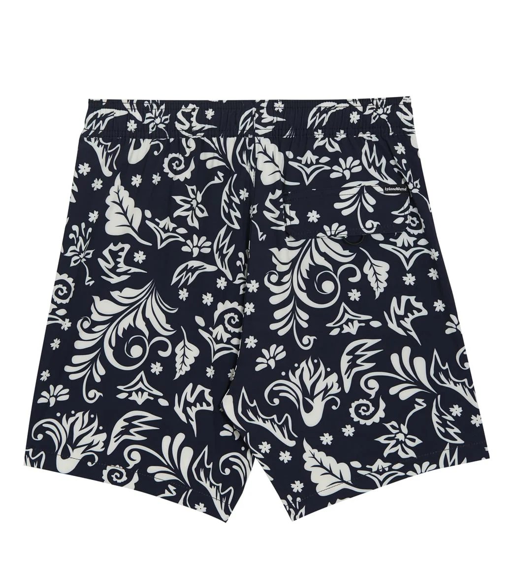 Island Haze Men's 17" Classic Jam Printed Swim Trunks - Image 8