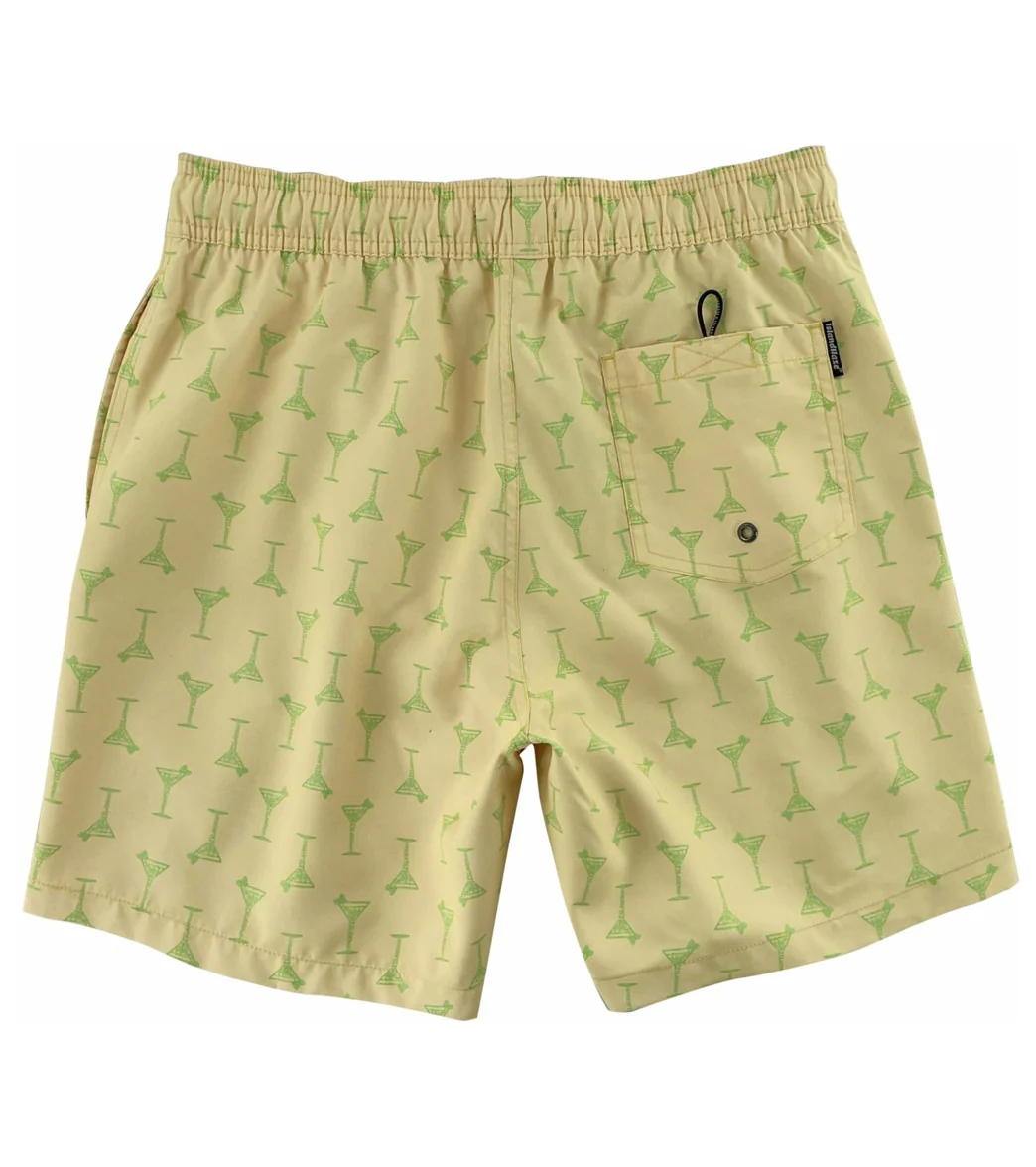 Island Haze Men's 17" Cocktail Printed Swim Trunks - Image 2