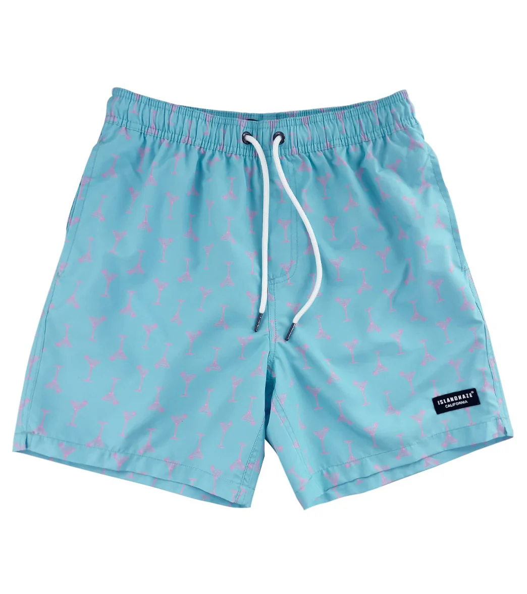 Island Haze Men's 17" Cocktail Printed Swim Trunks - Image 8