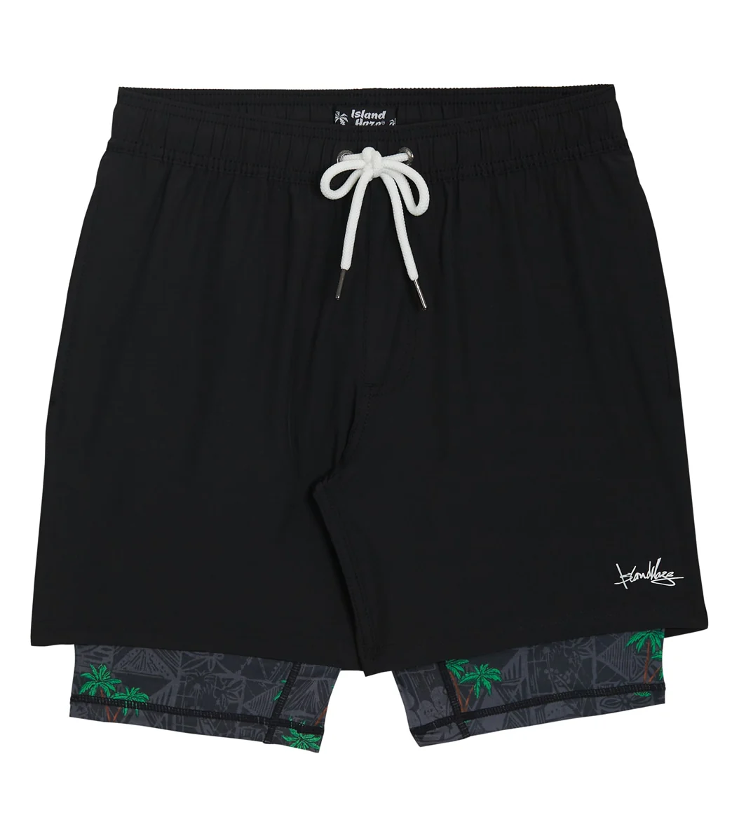 Island Haze Men's 17" Coconut Compression Shorts - Image 14