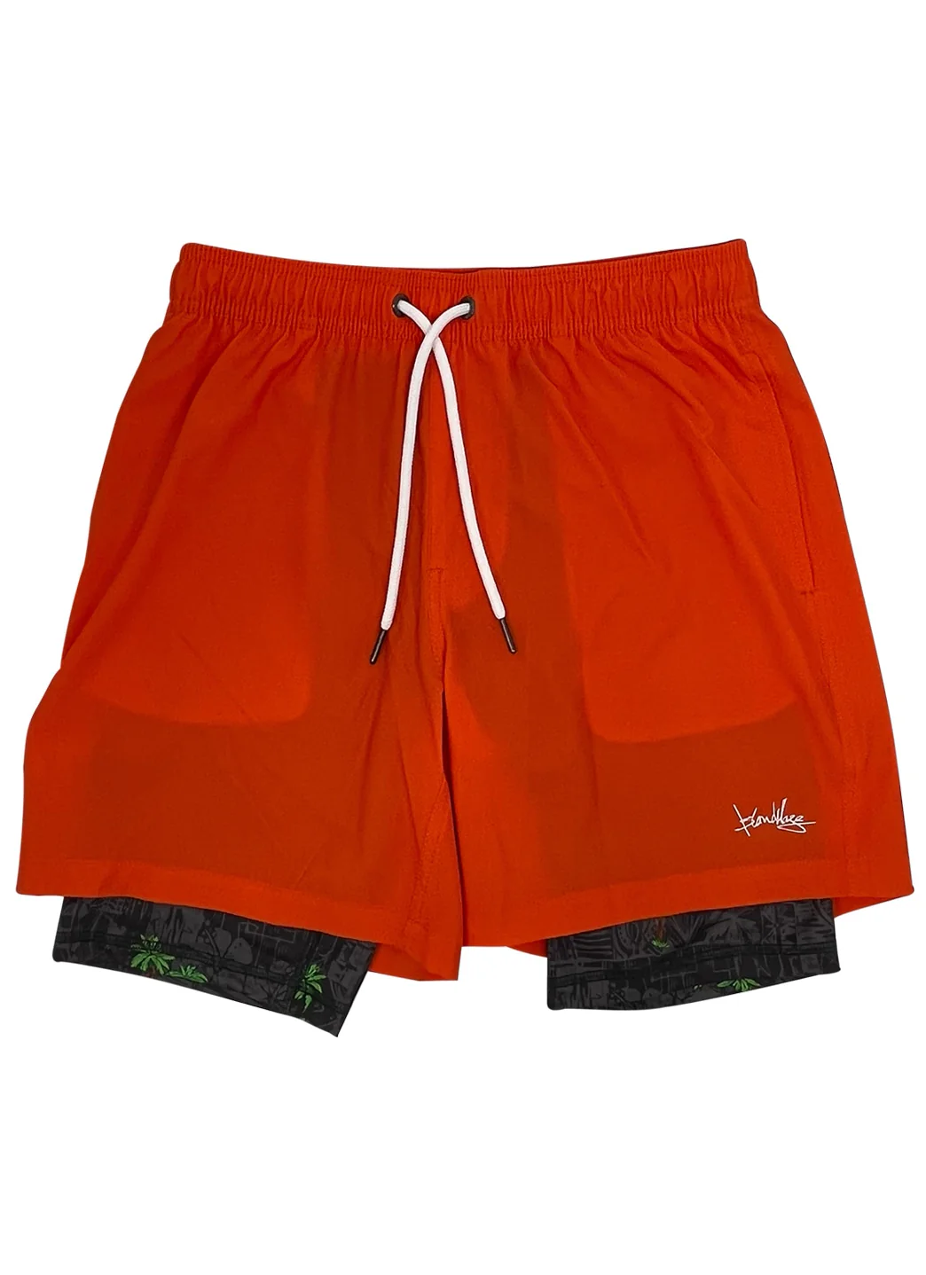 Island Haze Men's 17" Coconut Compression Shorts - Image 2