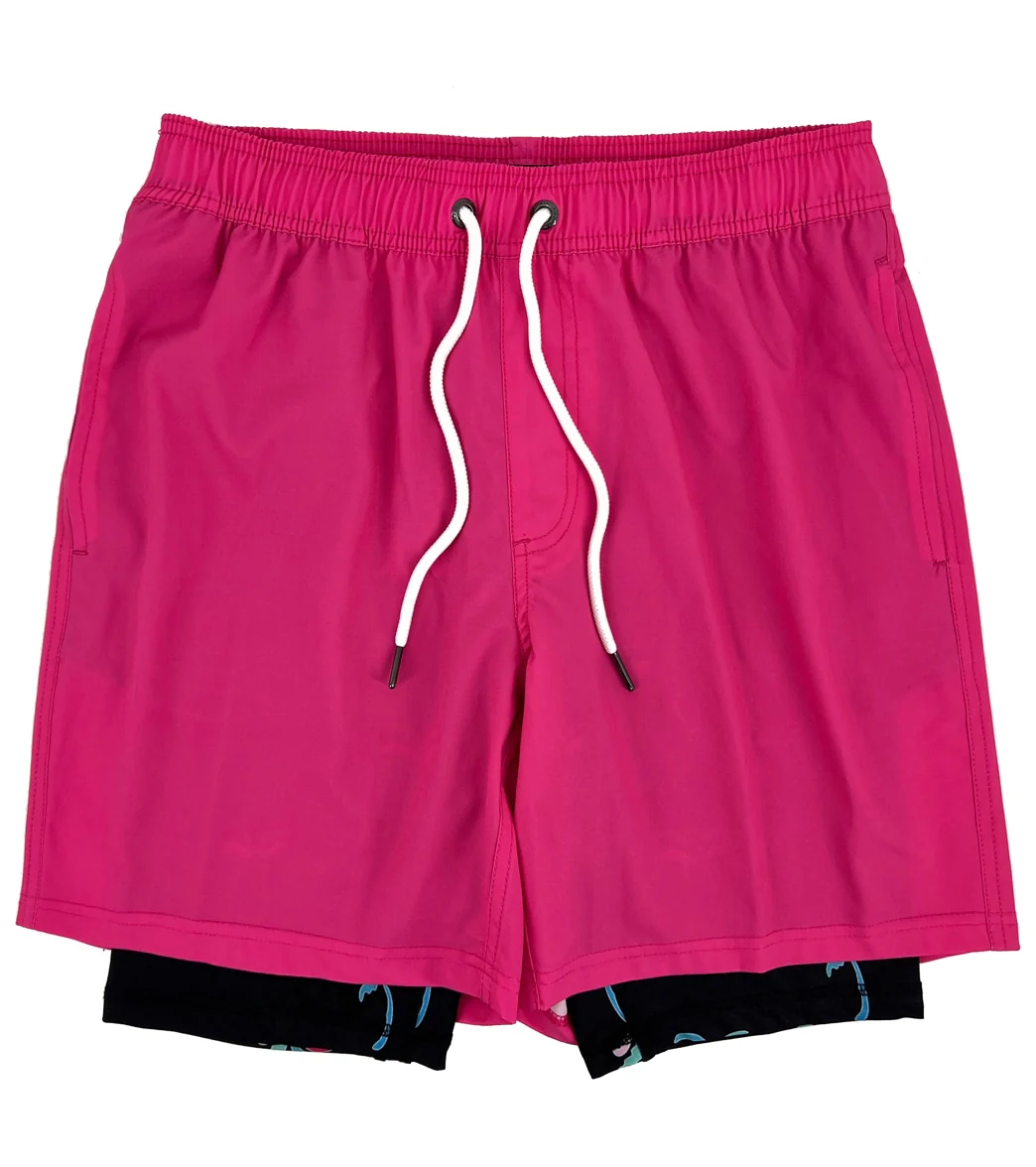 Island Haze Men's 17" Dean Tree Compression Swim Trunks - Image 8