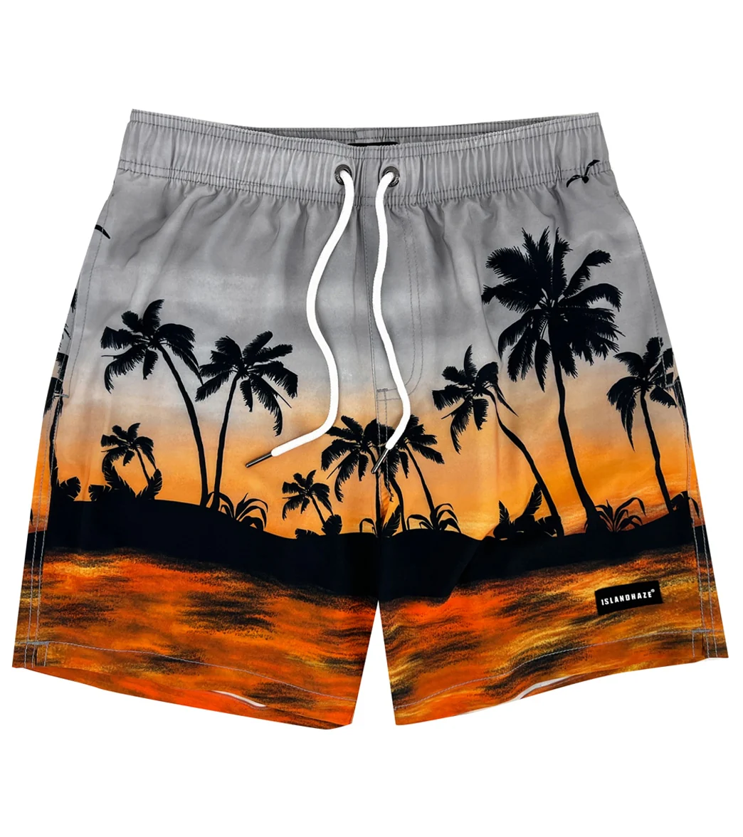 Island Haze Men's 17" Dusk Till Dawn Swim Trunks