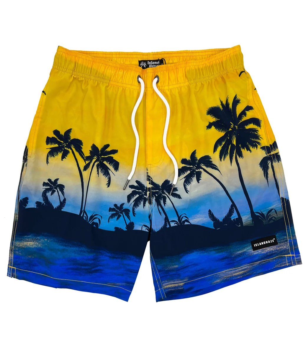 Island Haze Men's 17" Dusk Till Dawn Swim Trunks - Image 10