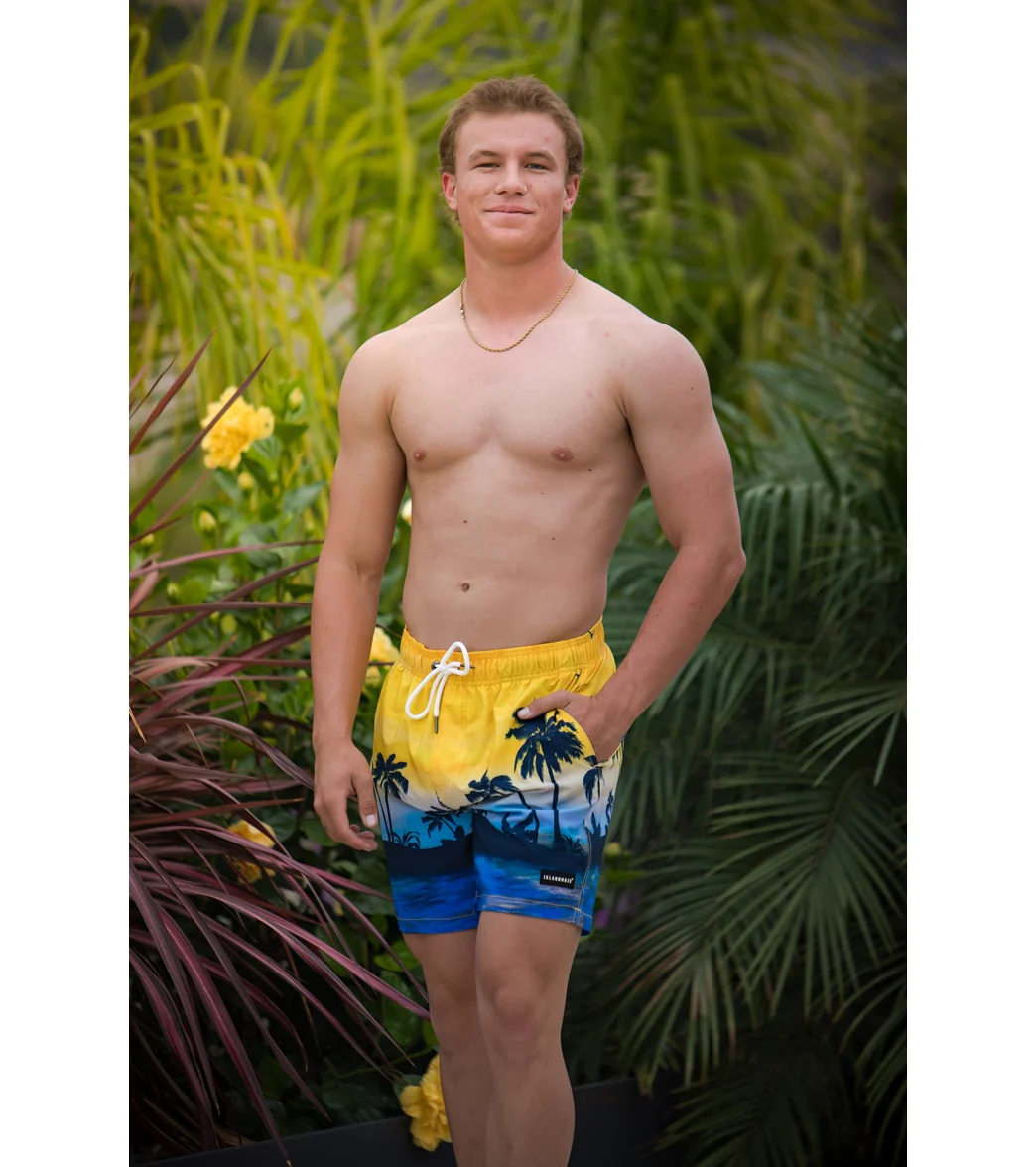 Island Haze Men's 17" Dusk Till Dawn Swim Trunks - Image 8