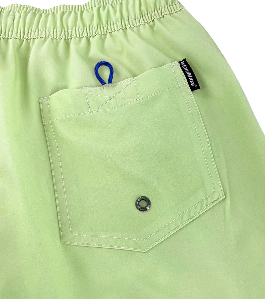 Island Haze Men's 17" Lavana Solid Swim Trunks - Image 14