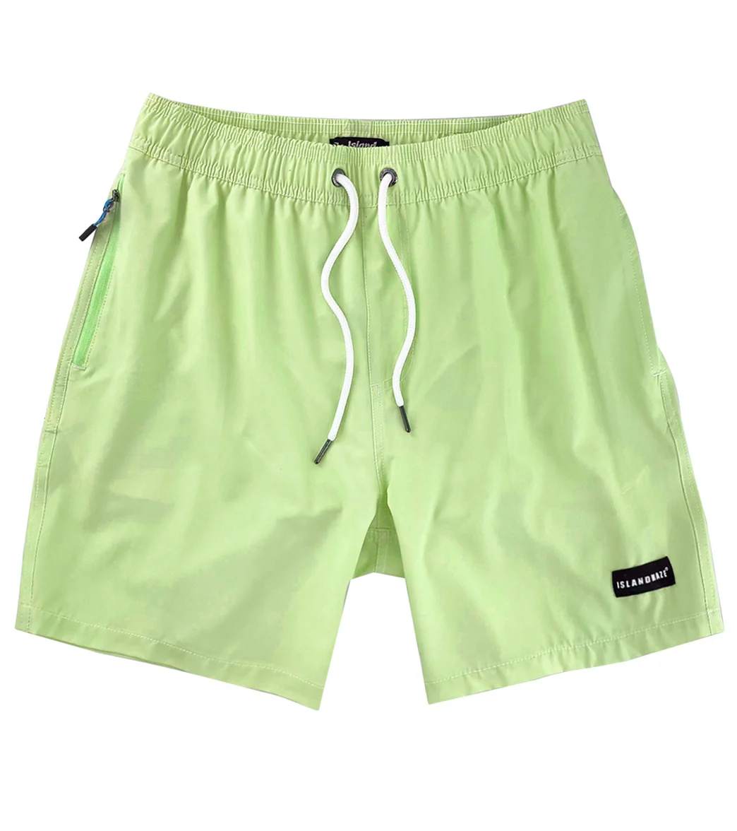 Island Haze Men's 17" Lavana Solid Swim Trunks - Image 17