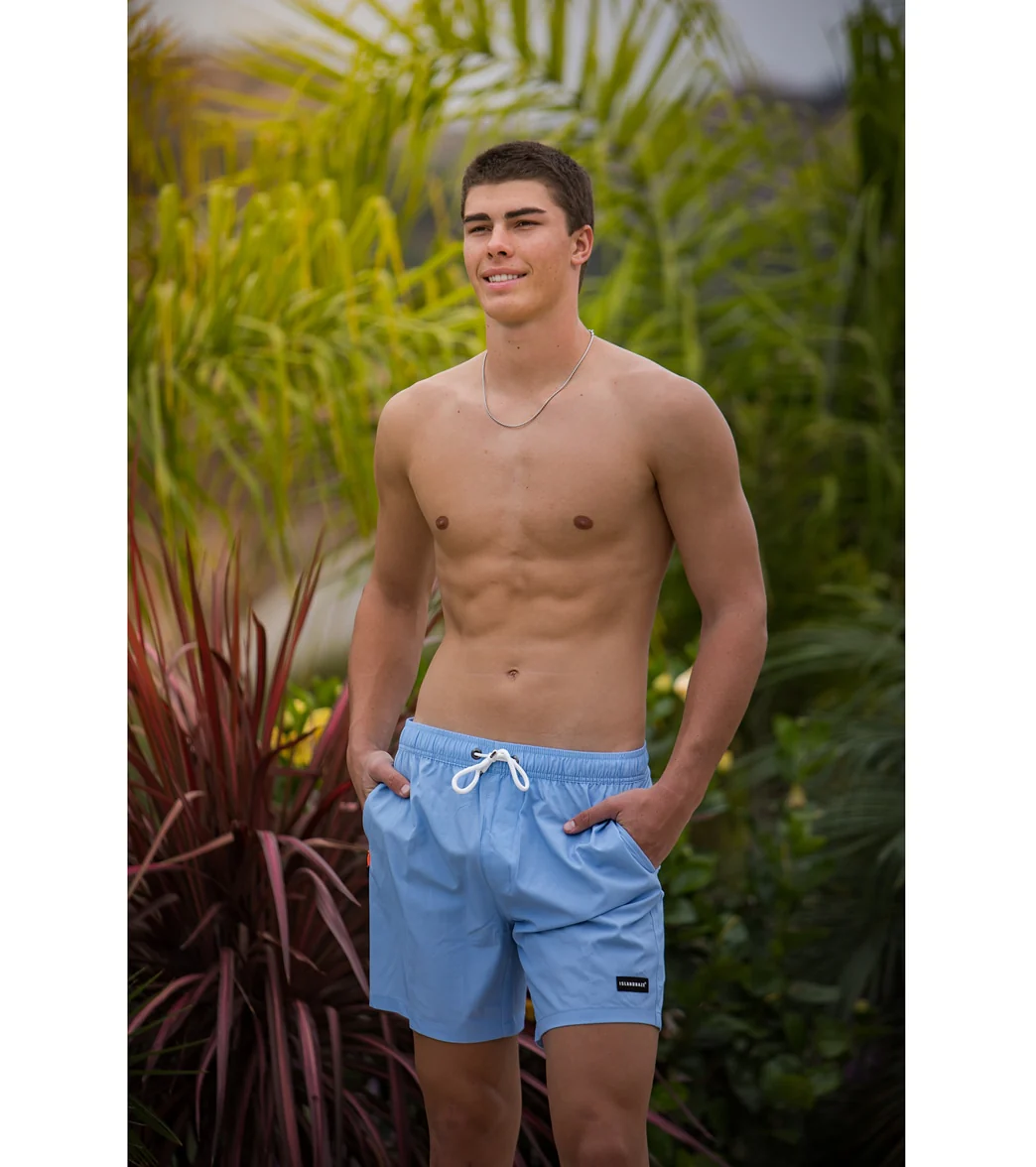 Island Haze Men's 17" Lavana Solid Swim Trunks - Image 24