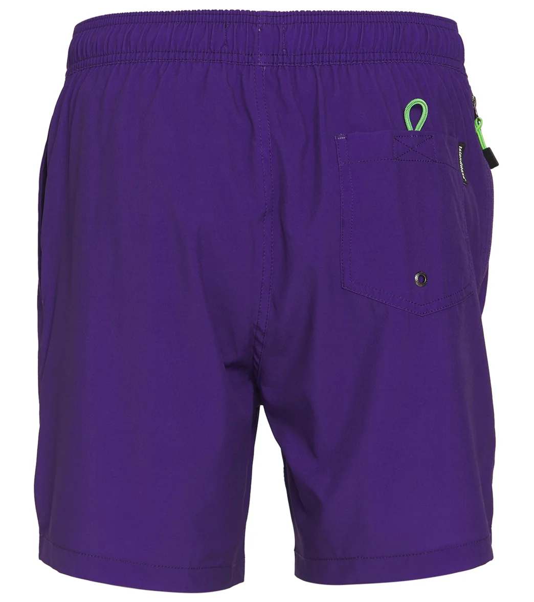 Island Haze Men's 17" Lavana Solid Swim Trunks - Image 48