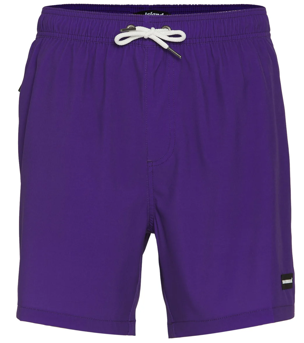 Island Haze Men's 17" Lavana Solid Swim Trunks - Image 50