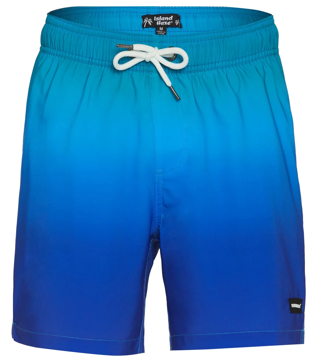 Island Haze Men's 17" Misty Printed Swim Trunks - Image 9