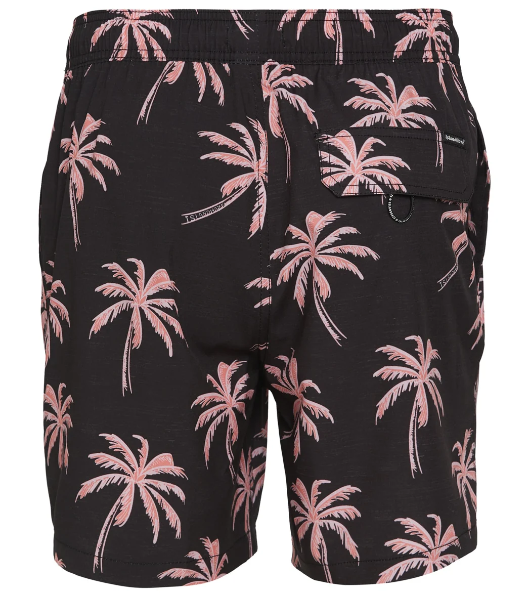 Island Haze Men's 17" Palmlaza Printed Swim Trunks - Image 2