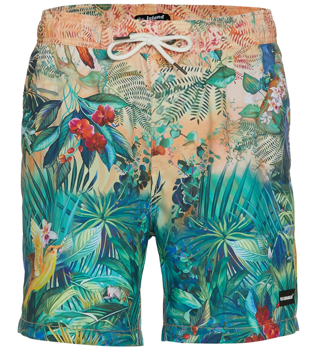Island Haze Men's 17" Paradisio Printed Swim Trunks