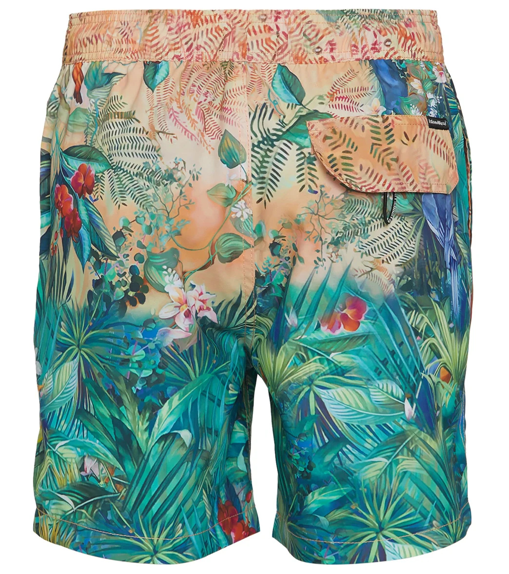 Island Haze Men's 17" Paradisio Printed Swim Trunks - Image 2