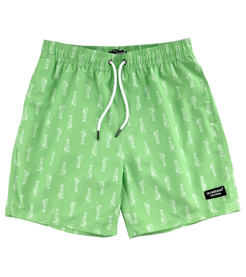 Island Haze Men's 17" Poco Grande Printed Swim Trunks