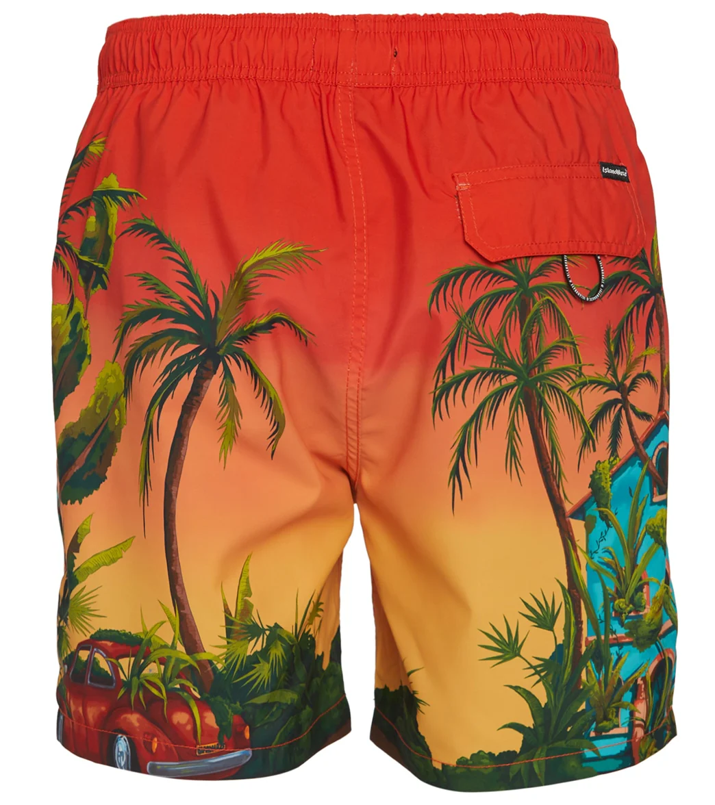 Island Haze Men's 17" Resorto Printed Swim Trunks - Image 2
