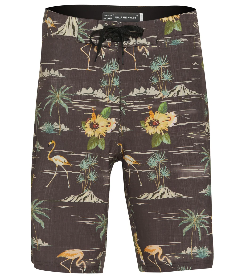 Island Haze Men's Ink Black Board Shorts - Image 5