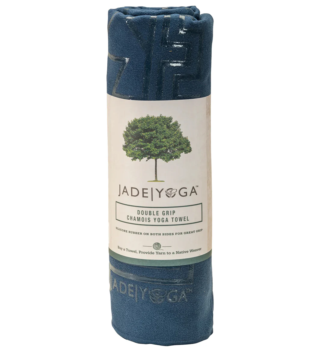 Jade Yoga Chamois Double Grip Yoga Mat Towel 72" - Image 6
