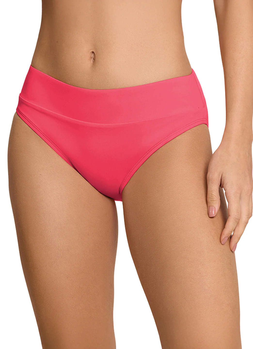 Jantzen Women's Agnes Solid Banded Hipster Bikini Bottom - Image 2