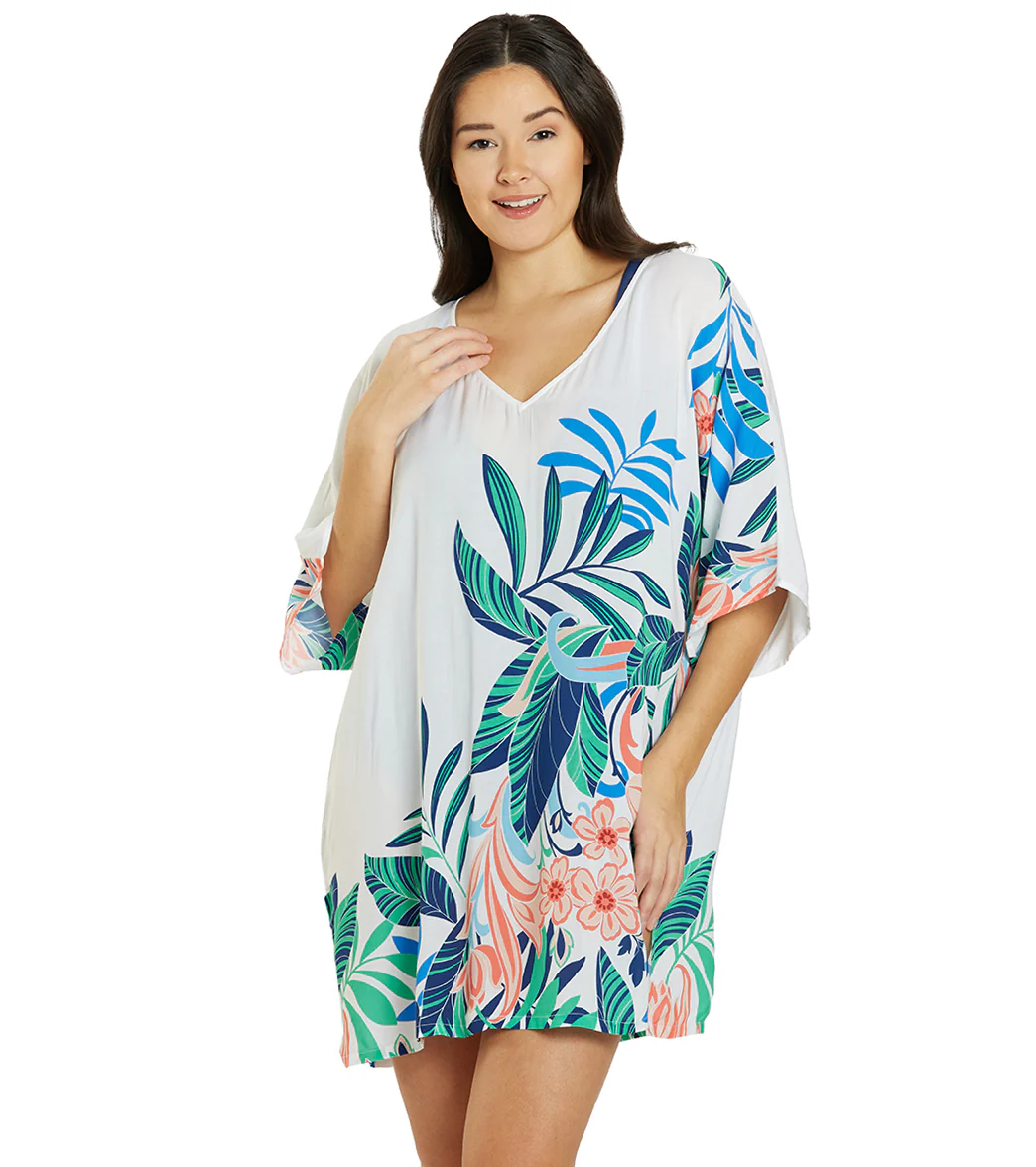 Jantzen Women's Floral Magic Celia Tunic Cover Up