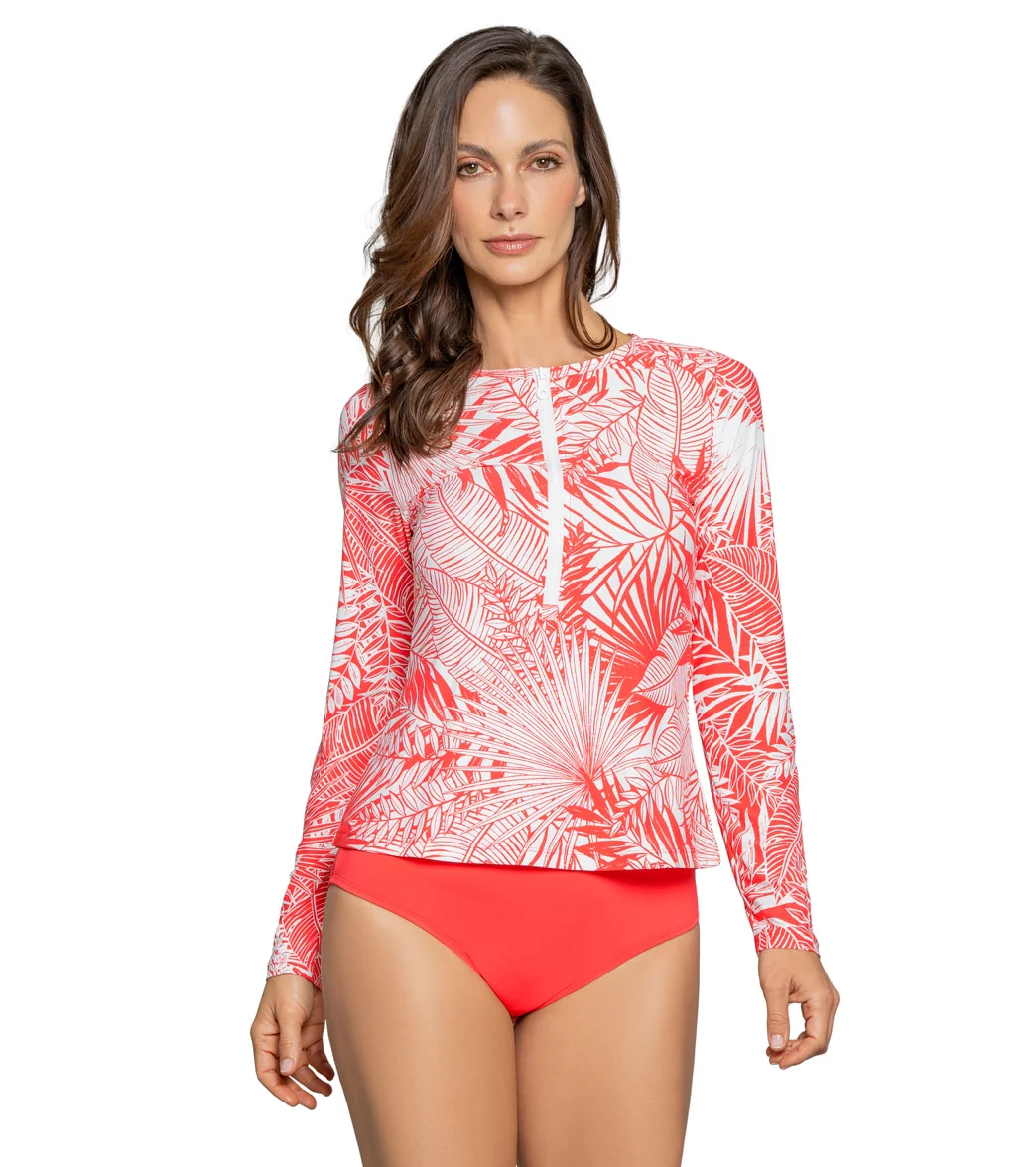 Jantzen Women's Garden Euphoria Rosie Rash Guard - Image 9