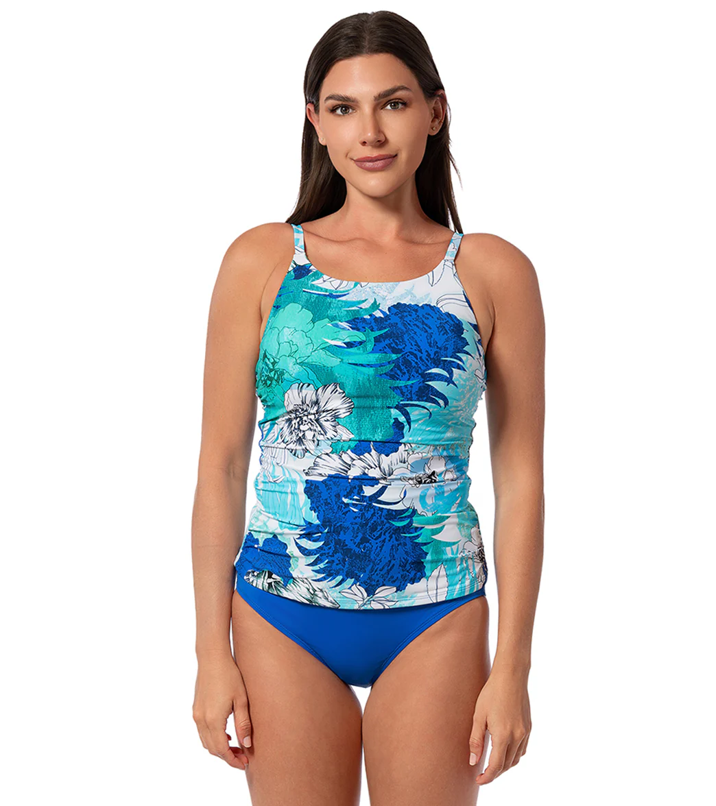 Jantzen Women's Glowing Fields Lauren Tankini Top - Image 8