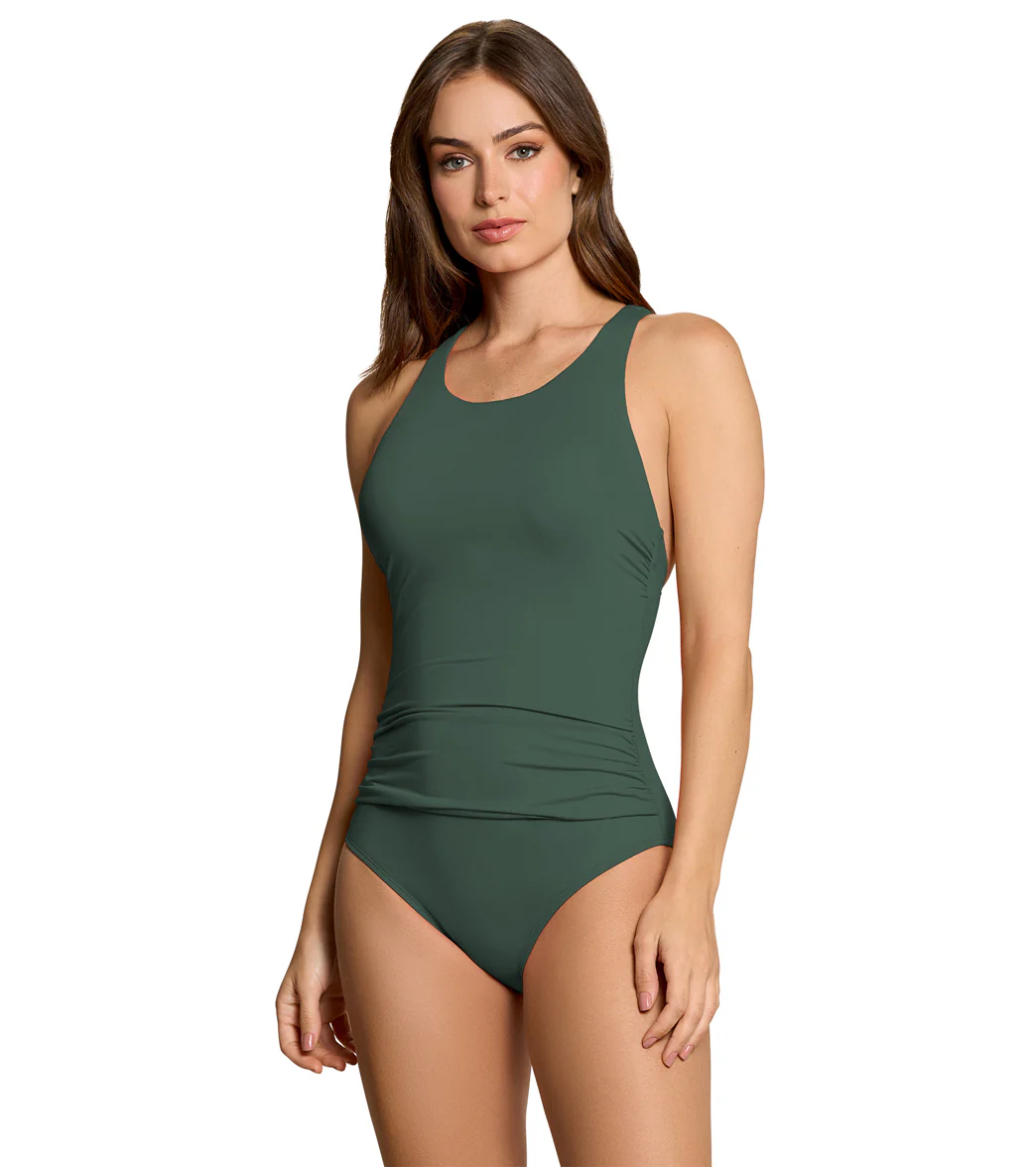 Jantzen Women's Layla Cross Back High Neck One Piece Swimsuit - Image 18