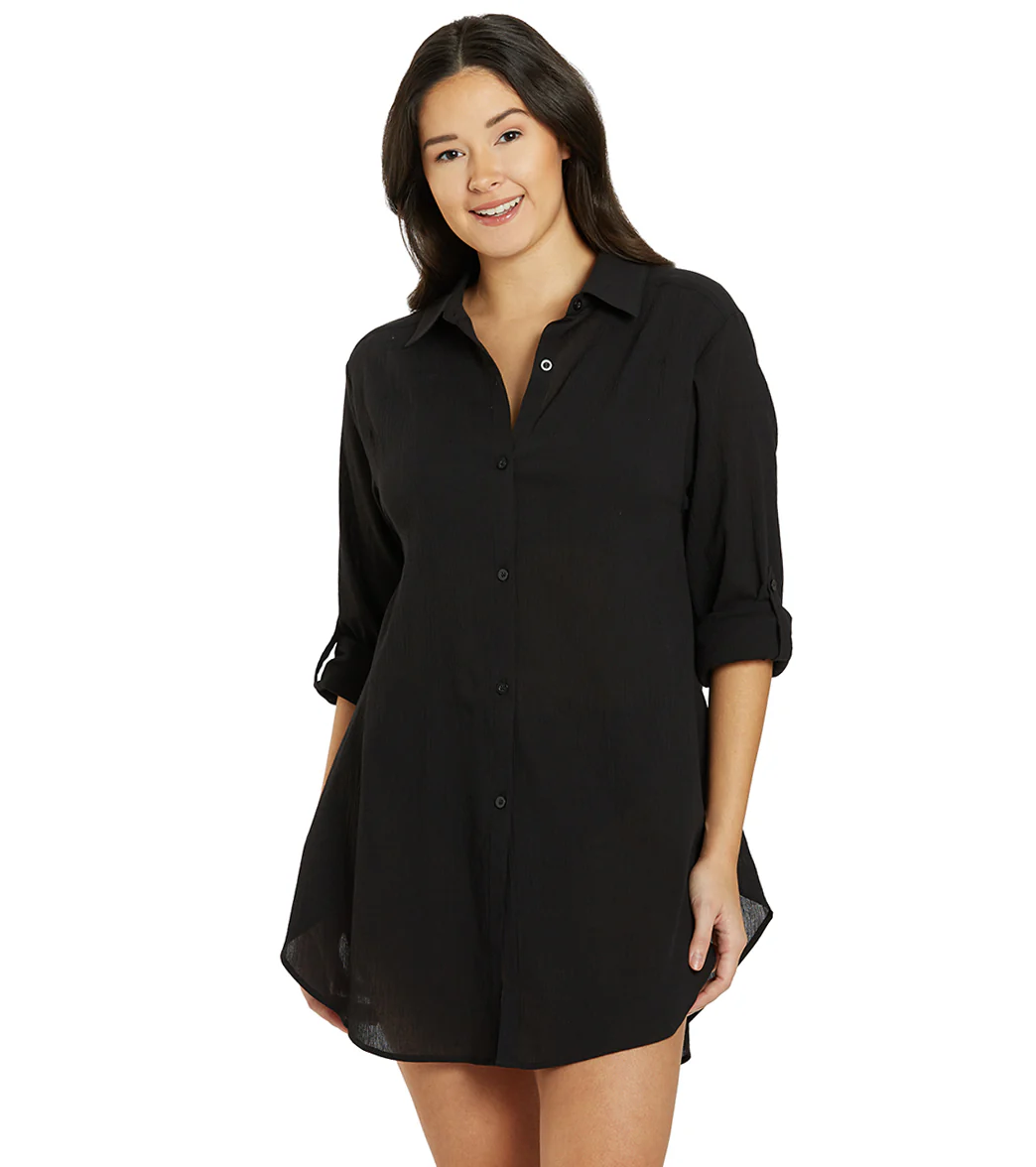 Jantzen Women's Marie High-Low Cover Up Shirt - Image 14
