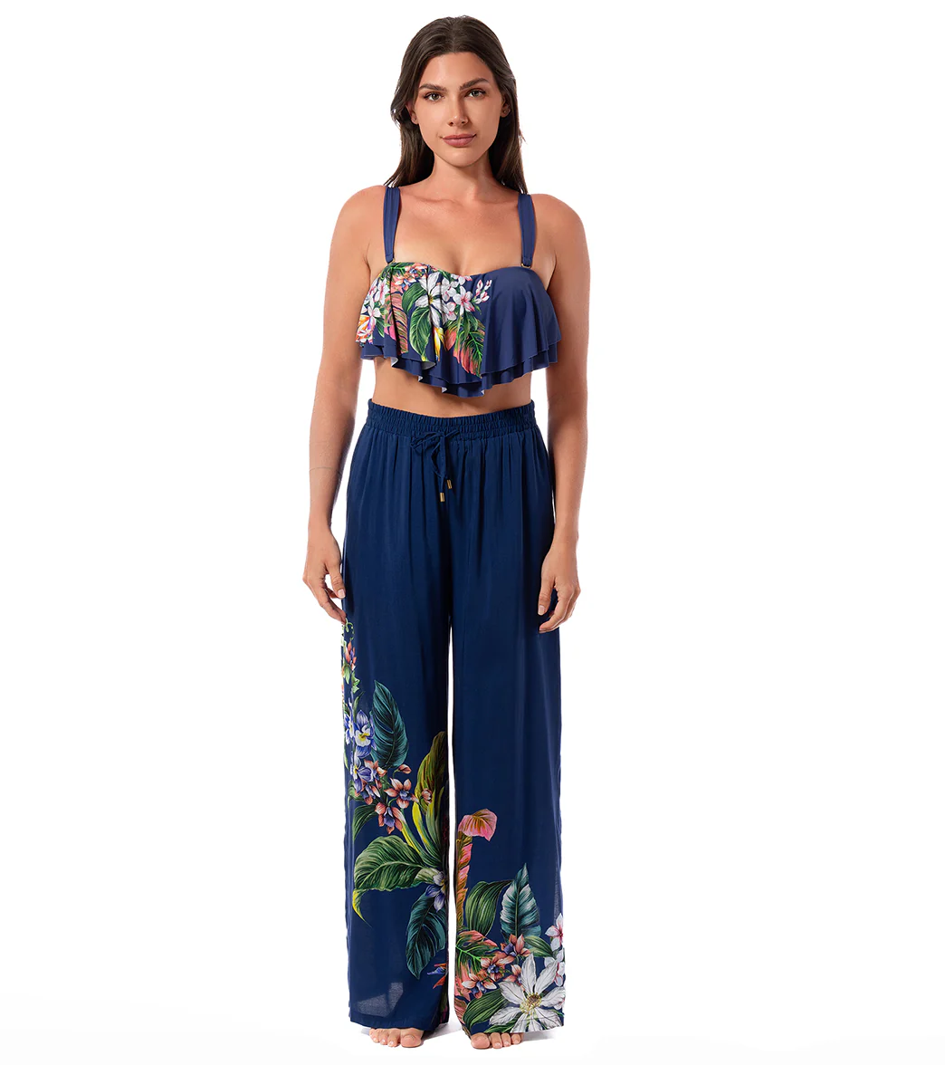 Jantzen Women's Palm Delight Josephine Pull On Cover Up Pant - Image 4