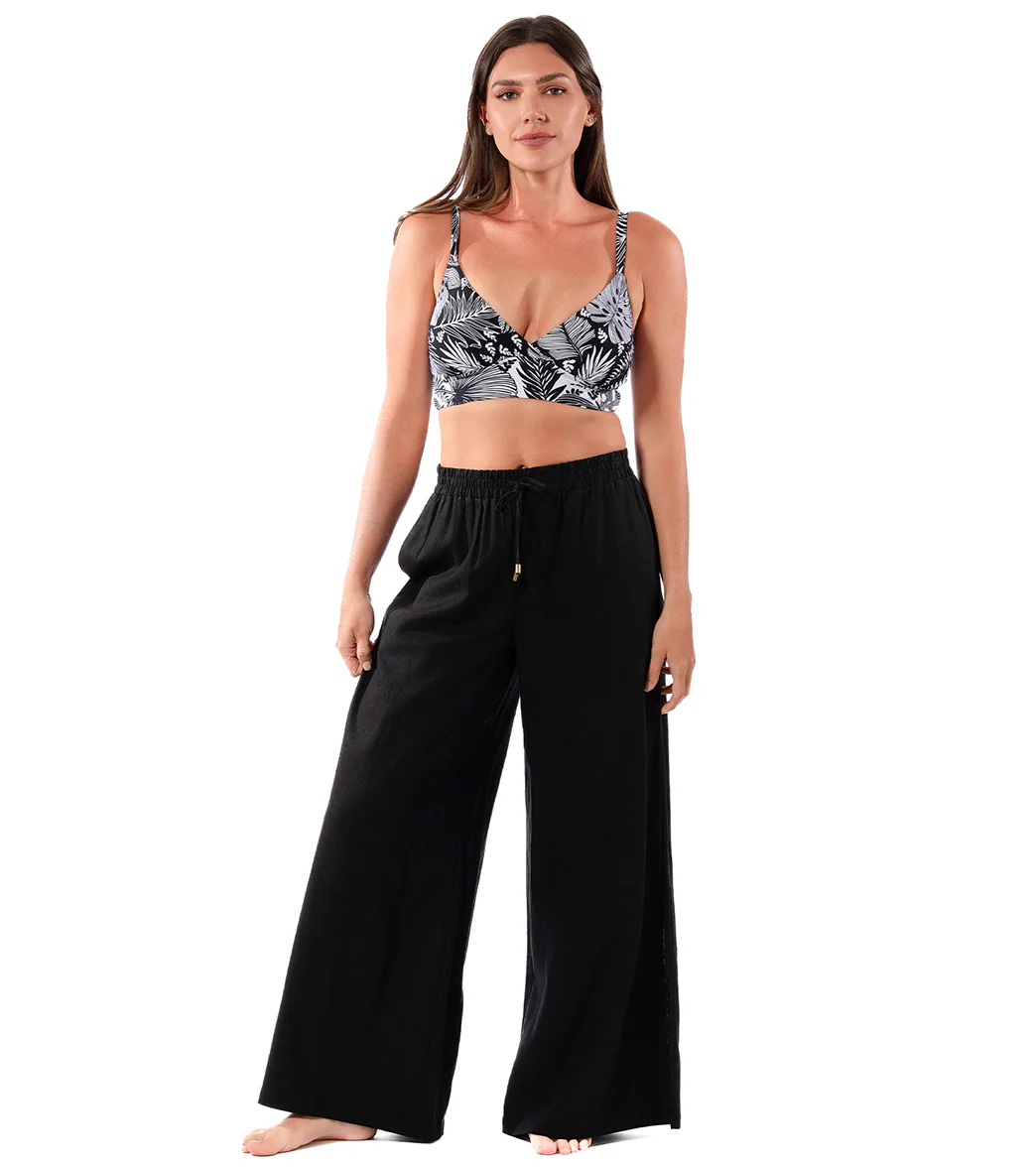 Jantzen Women's Royal Black Josephine Pull On Pant Cover Up - Image 5