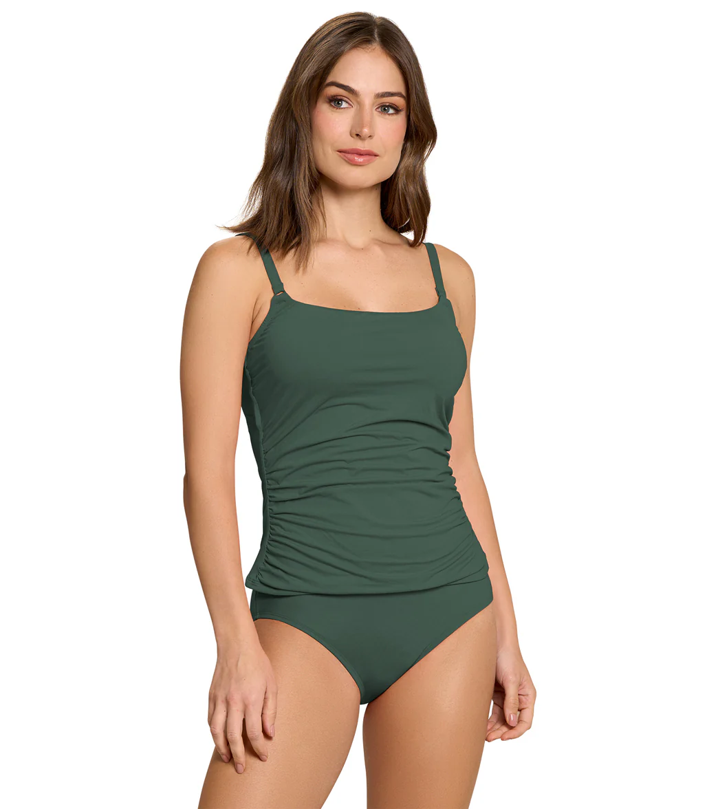 Jantzen Women's Solid Eden Cami Tankini Top - Image 11