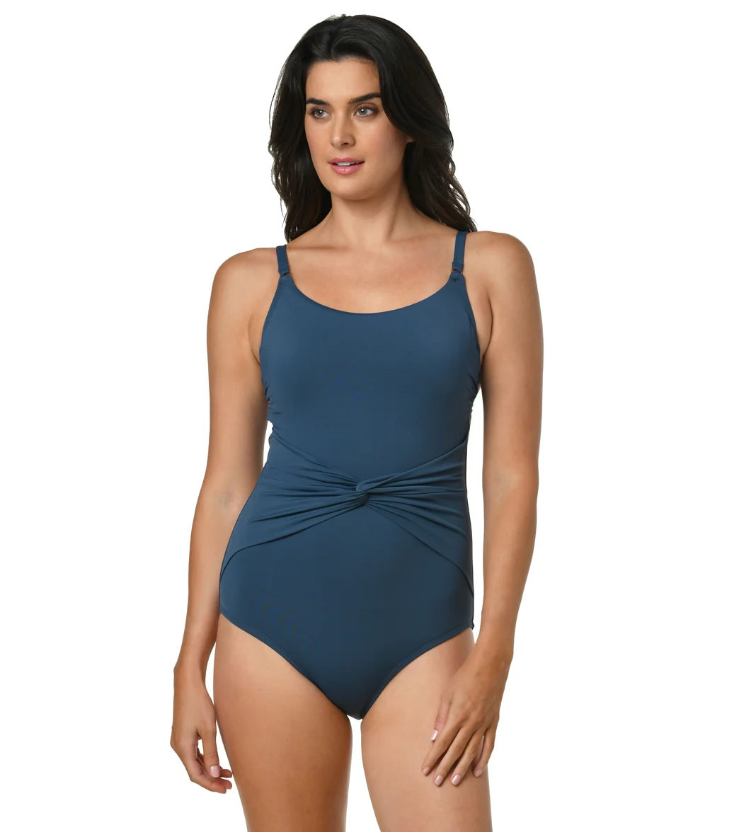 Jantzen Women's Solid Mio Mia! One Piece Swimsuit - Image 20