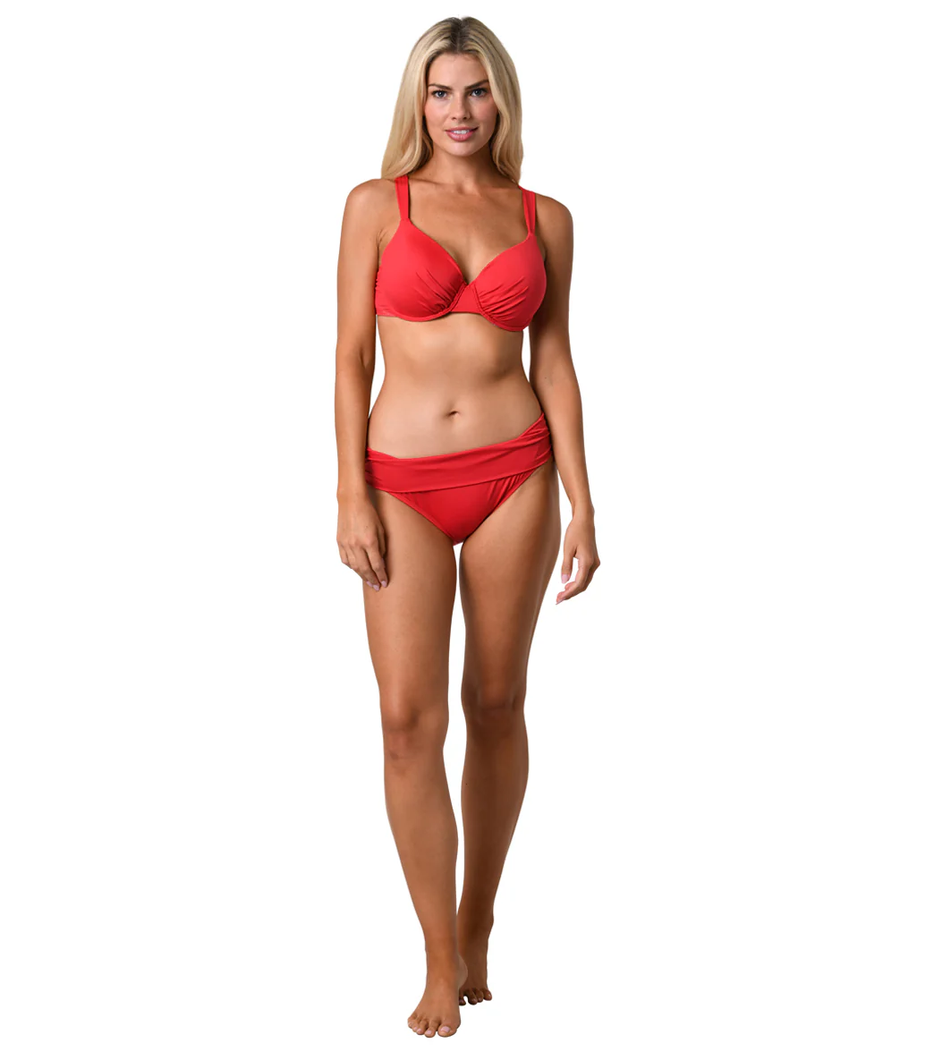 Jantzen Women's Solid Over The Shoulder Bikini Top  (D/DD Cup) - Image 8