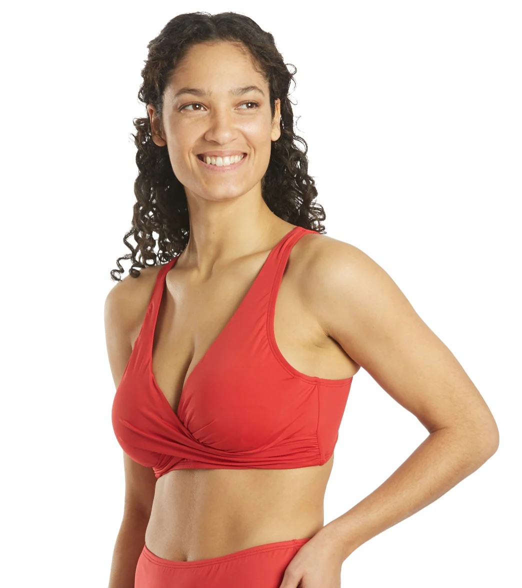 Jantzen Women's Solid Surplice Bikini Top - Image 15