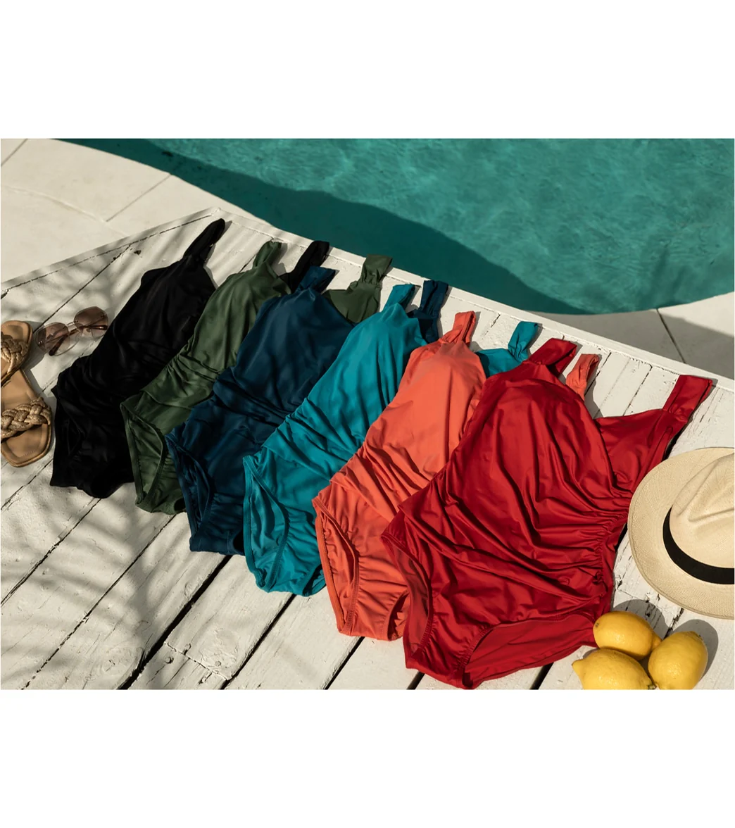 Jantzen Women's Solids Surplice One Piece Swimsuit - Image 44