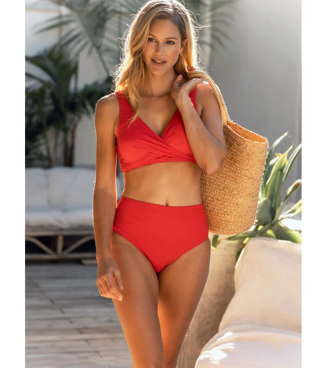 Jantzen Women's Solids Vera Surplice Bikini Top - Image 44