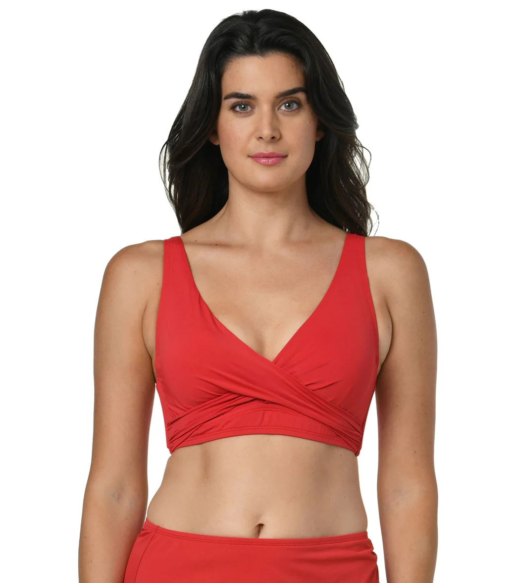 Jantzen Women's Solids Vera Surplice Bikini Top - Image 47