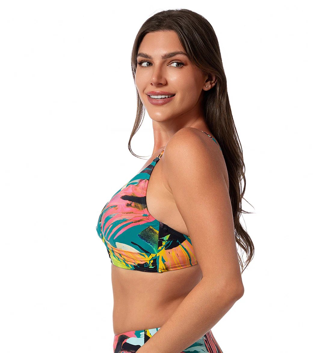 Jantzen Women's Sunset Magic Vera Surplice Bikini Top - Image 2
