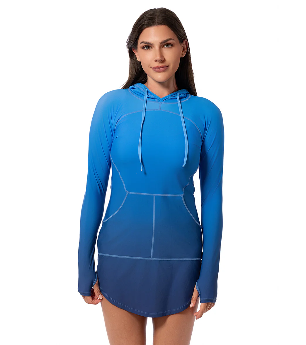 Jantzen x BloqUV Women's Infinity UPF 50+ Hoodie Dress - Image 8