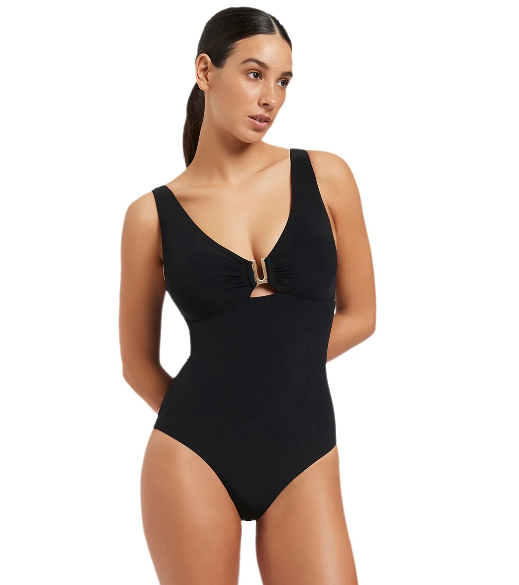 Jets Swimwear Australia Jetset Plunge One Piece Swimsuit (D/DD Cup) - Image 8