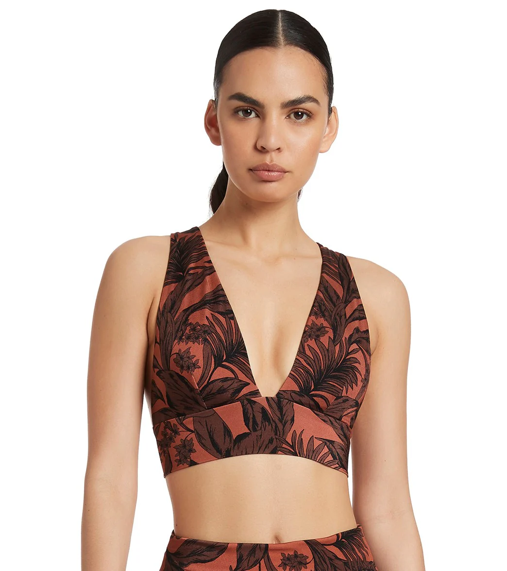 Jets Swimwear Australia Women's Desert Palm Triangle Bikini Top