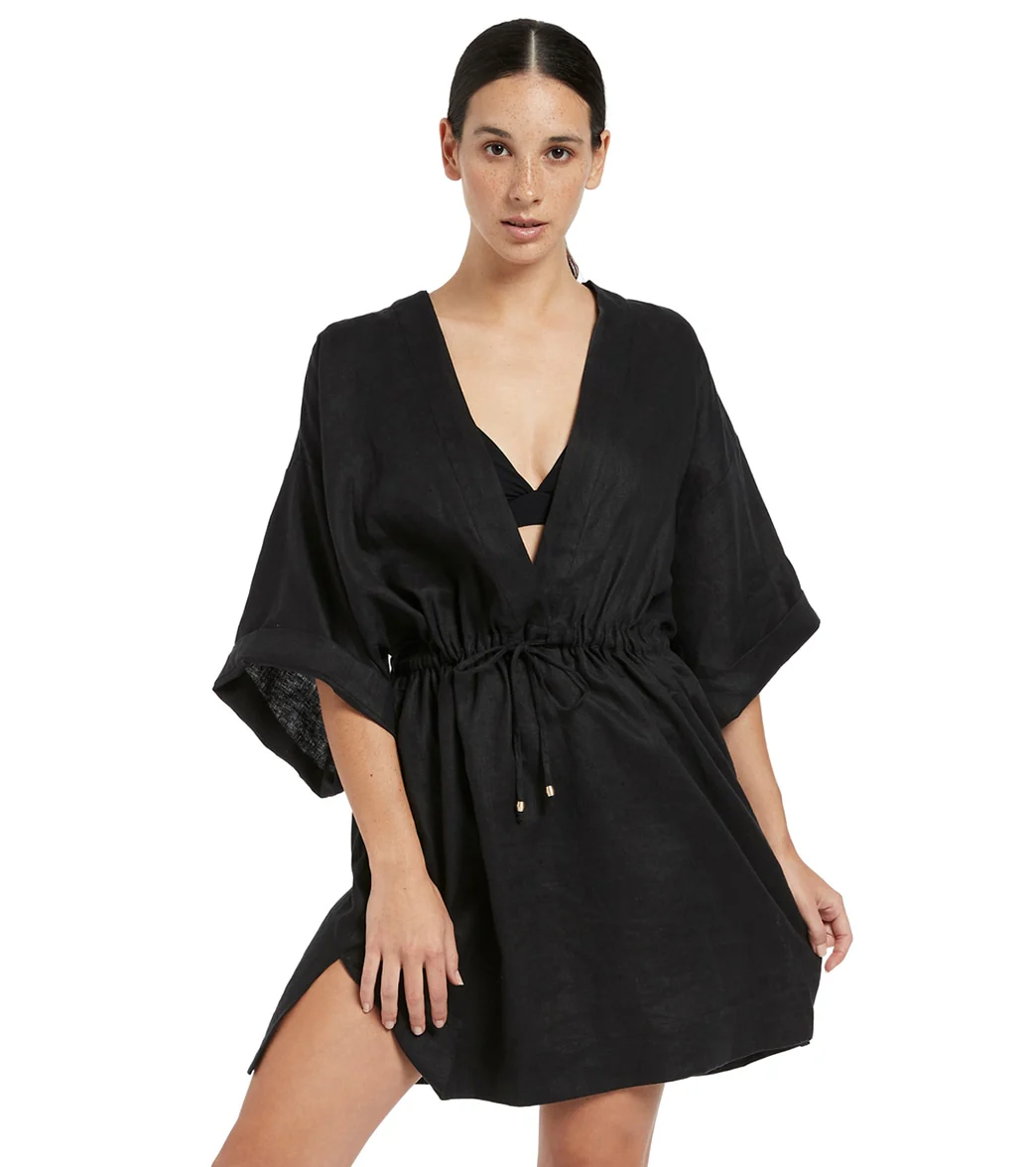 Jets Swimwear Australia Women's Jetset Gather Front Kaftan - Image 11