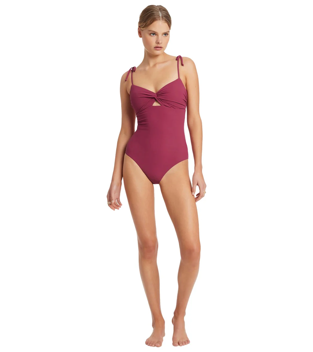 Jets Swimwear Australia Women's Jetset Twist Front One Piece Swimsuit - Image 4