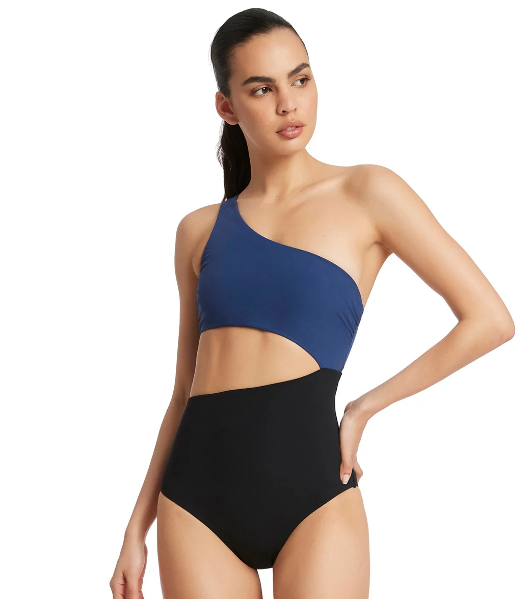 Jets Swimwear Australia Women's Versa One Shoulder One Piece Swimsuit - Image 9