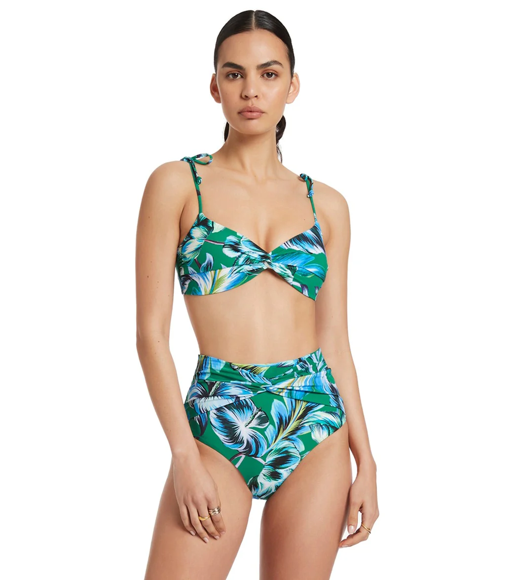 Jets Swimwear Australia Women's Viva Twist Front Bikini Top - Image 4