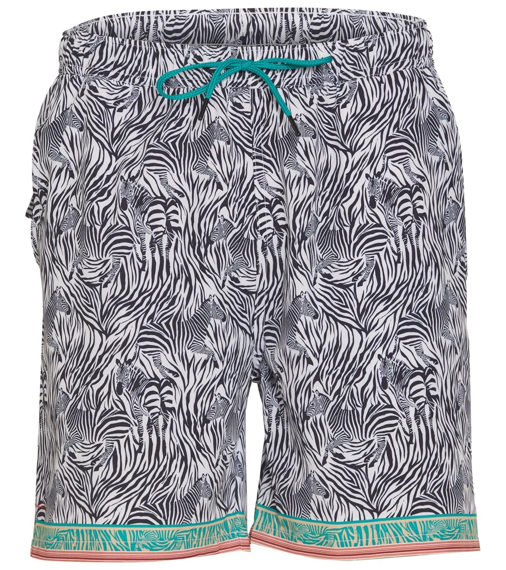 Johnny Was Men's Zebra Swim Trunk - Image 5