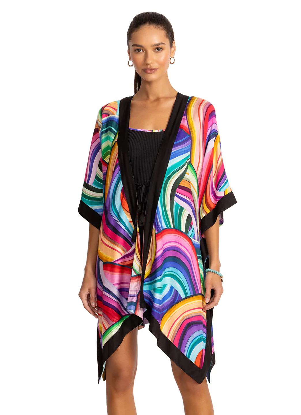 Johnny Was Women's Abel Short Kimono Cover Up - Image 3
